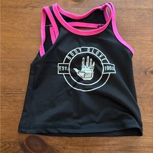 🩷 6 for $20 🩷 Body Glove Kids Black and Pink Tank Top/Bathing suit top